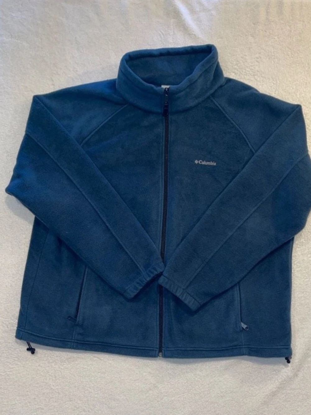Columbia Deep Teal Full-Zip Fleece Jacket